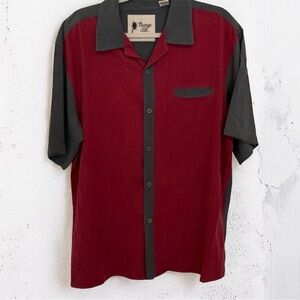 Vintage Silk Retro Lounge 100% Silk Shirt Size XL